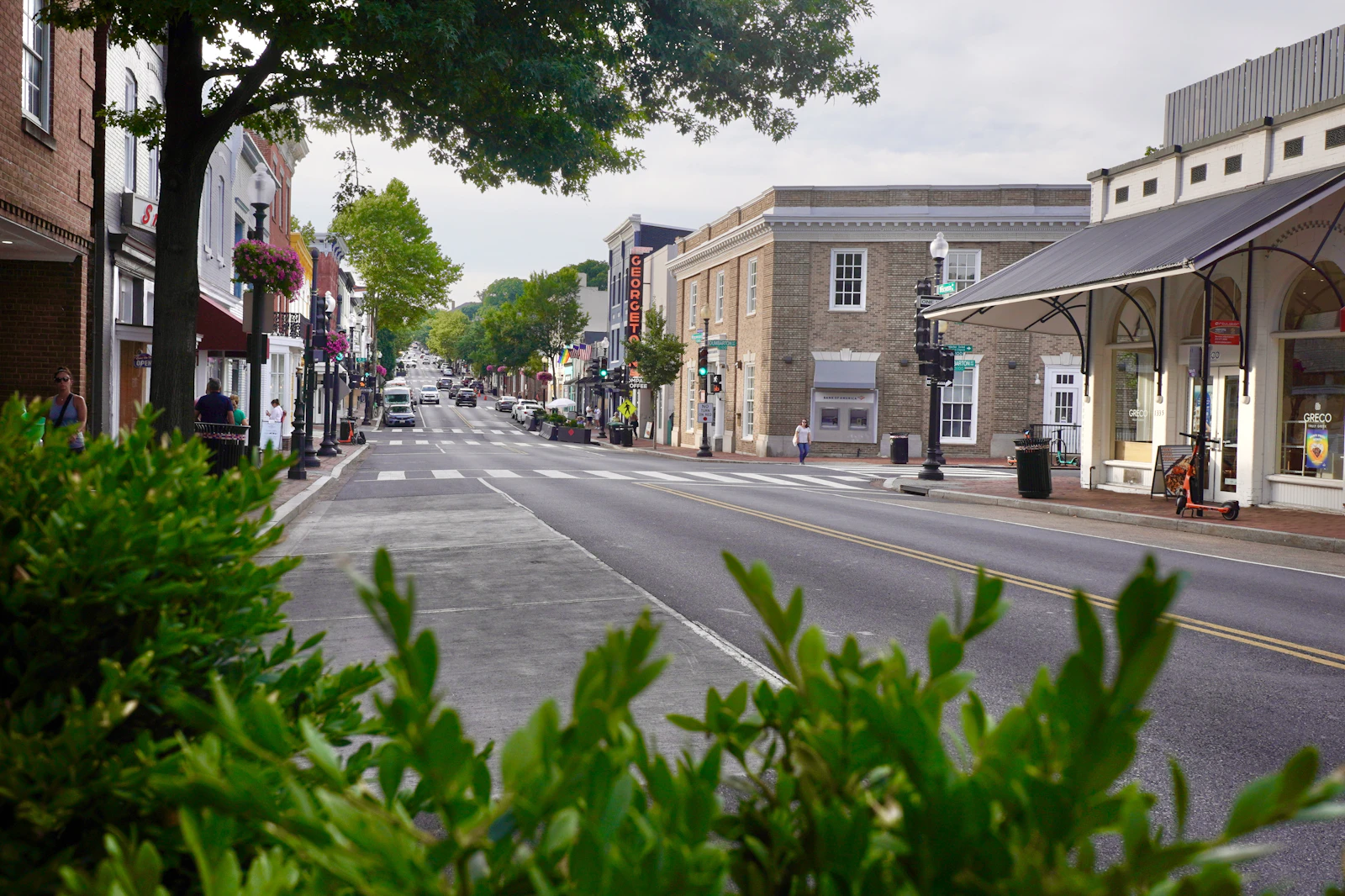 A walkable neighborhood main street